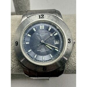 Marcel Drucker Scratched Signature 21-208 Mens Watch New Battery 39MM‎ 6.75" J27